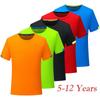 Быстросохнущая одежда для мальчиков, детская футболка с круглым вырезом и короткими рукавами, летние повседневные топы, спортивная одежда