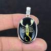Scorpio Zodiac Sign In Black Onyx Pendant 925 Sterling Silver Gemstone Pendant Handmade Astrology Pendant Horoscope Pendant Scorpio Jewelry