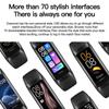 LIGE New Smart Wristband Sport Fitness Tracker Smartwatch AMOLED Screen Waterproof Body Temperature Smart Bracelet For Women Men