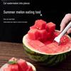 Stainless Steel Dual-Head Watermelon Cutter and Fork Combo