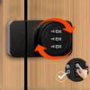 Keyless Combination Lock 3 Digital Code No Punching Password Display Case Lock Buckle Locker Hardware Glass Cabinet Door Lock