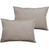 Set of 2 Percale Pillowcases Pure Combed Cotton Long Fibers 80 Threads/cm² Vent Du Sud - Linen - Set of 2 Pillowcases 50 X 70
