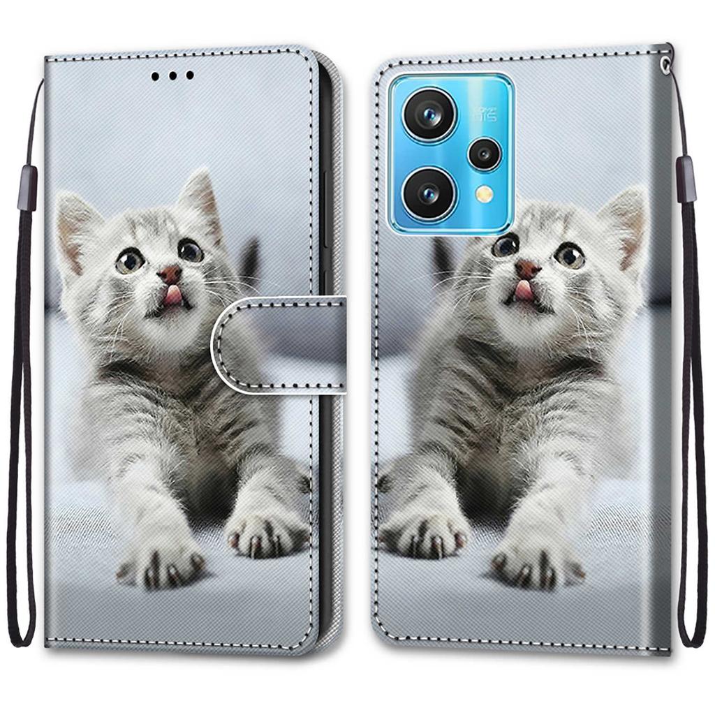 Роскошный окрашенный кожаный чехол-книжка, защитный чехол для Realme GT Neo3/Realme 9 Pro Plus/Oppo Find X5 Pro/Oppo A57 A77 A36 A11X A58 A8X