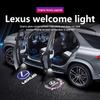 For LEXUS ES FSPORT ES260 ES300 ES200 RX UX GX LS LX IS GS RC LED Car Door Welcome Logo Projector Ghost Shadow Light Accessorie