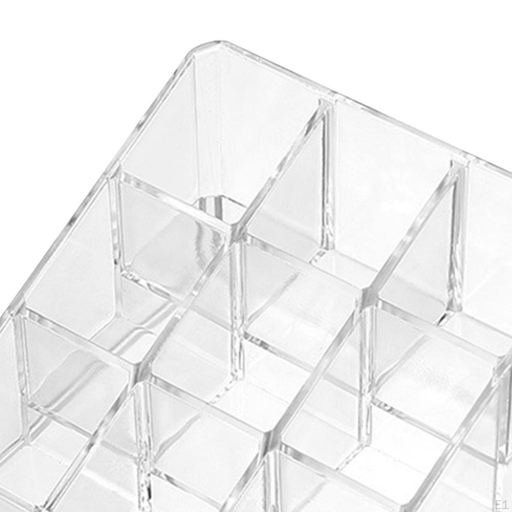 Clear Acrylic Lipstick Organizer for Makeup Storage