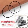 200 шт. Резиновое водонепроницаемое уплотнительное кольцо для задней крышки часов, толщина 0,5 мм/0,6 мм, инструменты для ремонта прокладок для часовщика, в высококачественной коробке, 1 коробка