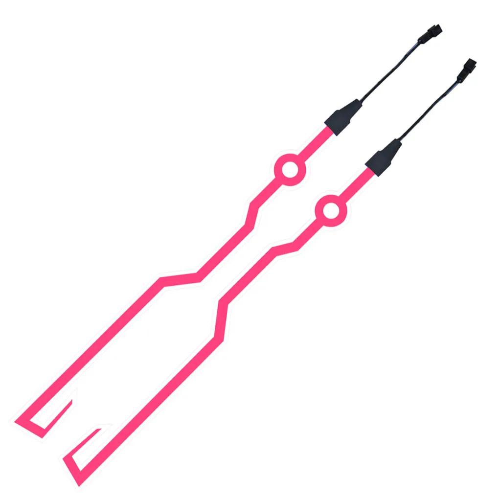 1 комплект светодиодных ламп холодного света 4 в 1 для мотоциклетного шлема, светодиодная лента, водонепроницаемая предупреждающая лампа, аксессуары для ночной езды на мотоцикле