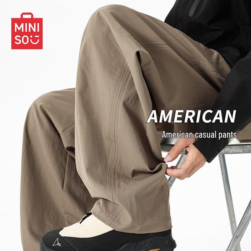 MINISO Мужские повседневные брюки прямого кроя в американском стиле