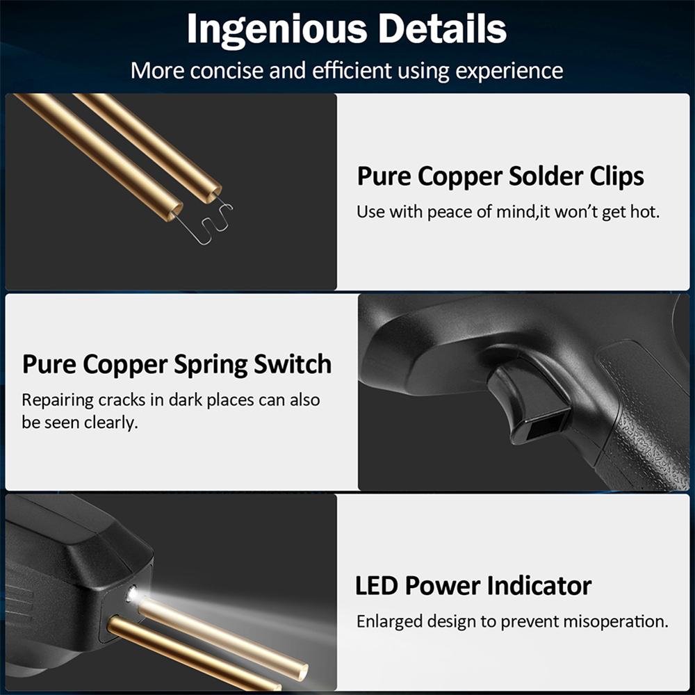 Набор инструментов для ремонта бампера автомобиля 50 Вт, вилка ЕС, пистолет для сварки пластика, гаражный горячий степлер, сварочный аппарат