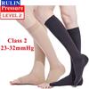 1 Pair Unisex Compression Socks Pressure Level 2 Calf Compression Stockings for Men Womens