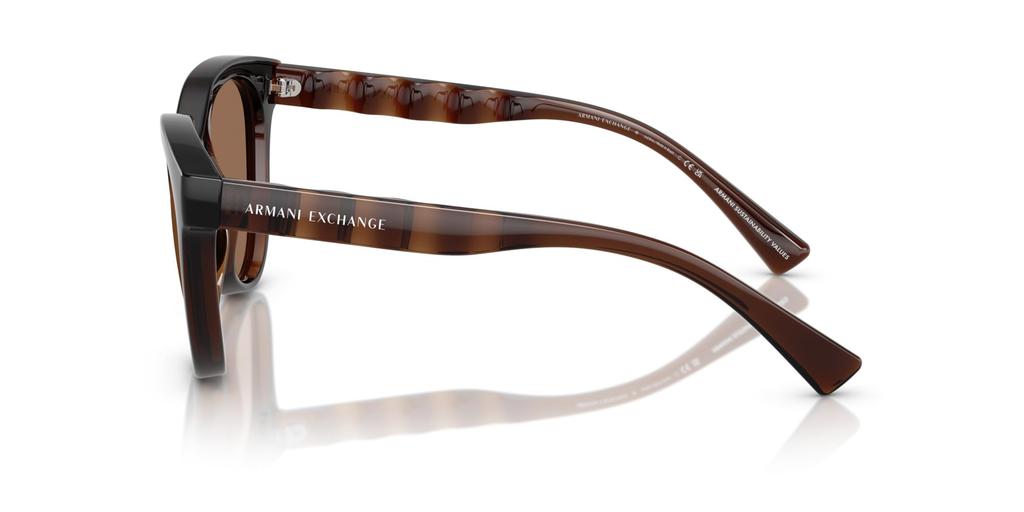 Солнцезащитные очки 0AX4148SU SHINY TRANSPARENT BROWN 56 [Armani Exchange]