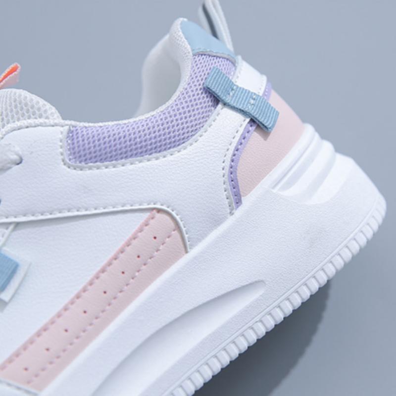 Весенние новые женские кроссовки из дышащей кожи белого цвета, женская универсальная повседневная обувь в корейском стиле