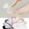 Ultra Thin No Show Socks Women's Low Cut Cotton Nylon Boat Invisible Hidden Socks Non-Slip for Flats EMA