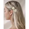 2PCS/Set Flower Hairpin Yellow Small Hair Clip For Women Summer Sweet Hair Clip Fashion Travel Photo Hair Accessories Styling