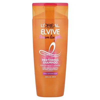 L'Oréal, Elvive, Dream Length, Восстанавливающий шампунь, Для длинных и поврежденных волос, 375 мл (12,6 жидких унций)