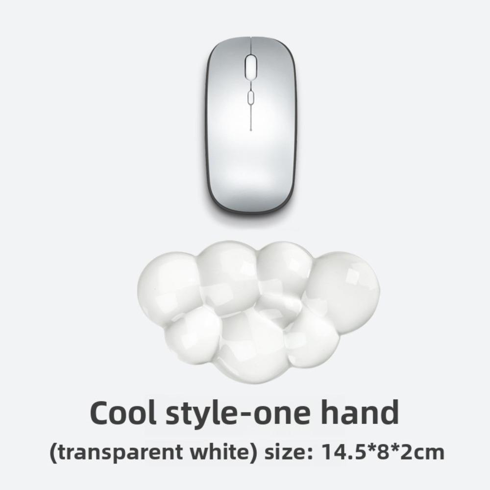 Transparent Keyboard Wrist Rest Cloud Shape Wrist Pad Portable Silicone Wrist Support Gamer