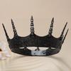 Simple Alloy Thorn King Iron-blooded Dark Wind Crown Hollow Carved Crown Jewelry Headdress Hair Accessories