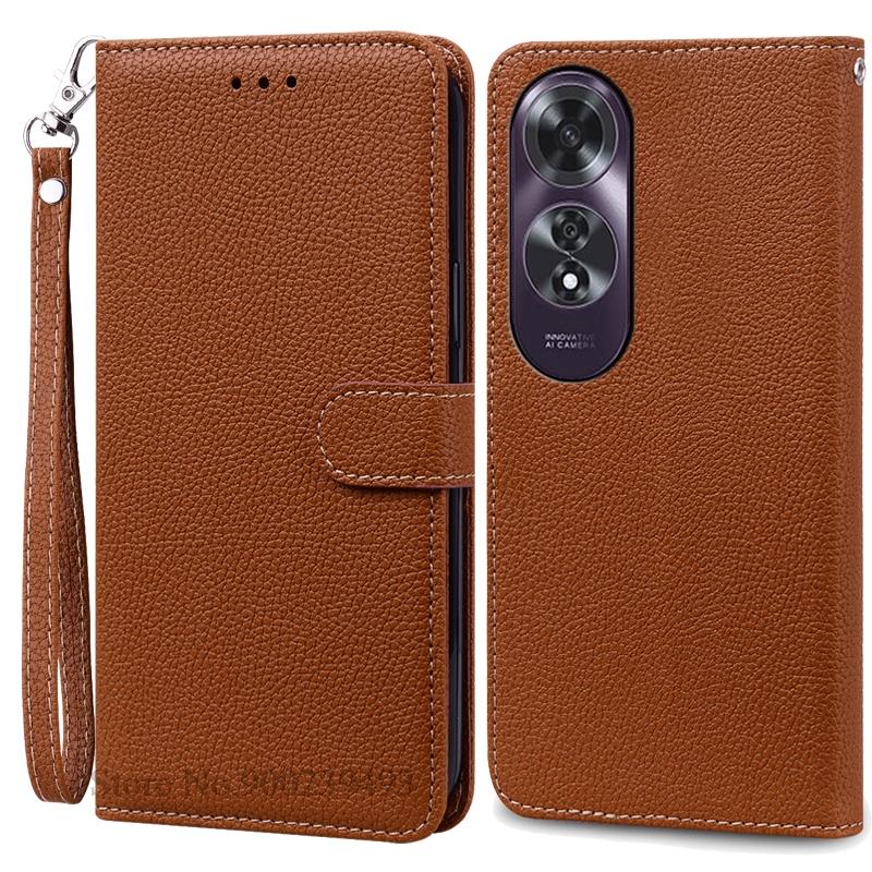 For OPPO A60 4G Case Wallet Flip Leather Case For OPPO A60 Cover Book Fundas For Oppo A60 Mobile Case Coque Shell