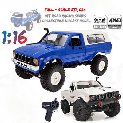 Новая полномасштабная радиоуправляемая машина 1:16 2.4G 4WD Rock Crawler Electric Buggy Climbing Truck LED Light on-road 1/16 для детей Подарки Игрушки