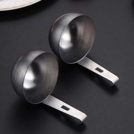 2Pcs Stainless Steel Egg Poacher Non-Stick Hanging Ears Egg Molds for Soft Hard Boiled Eggs Quick Meal Prep Tools