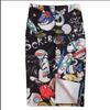 Летняя элегантная юбка-карандаш с мультяшным принтом, женская облегающая юбка до колена с высокой талией, женская