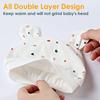 Baby Hats Organic Soft and with Bear Perfect for Baby Baby and Head Protection (6-12 Months), 3-Piece Set, 100% Cotton, Comfortable, Ears, Unisex,
