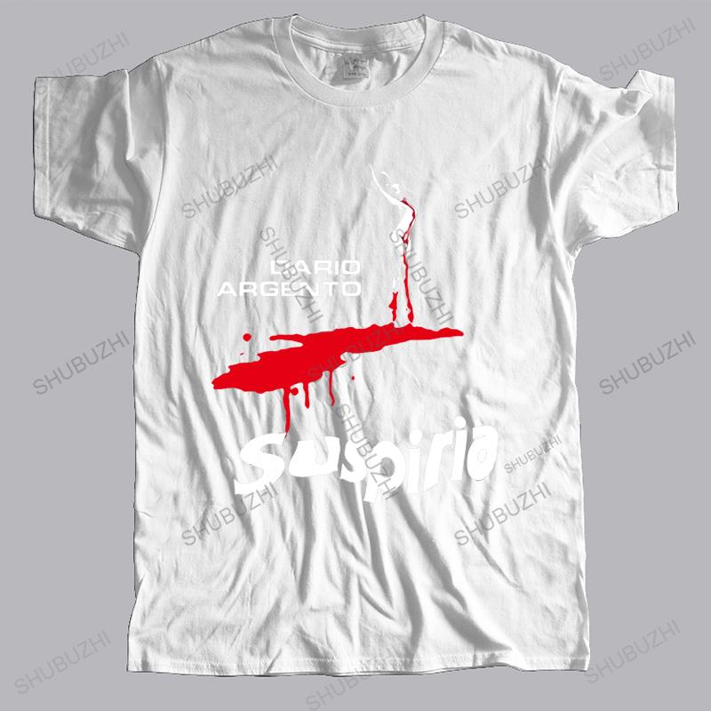 Мужская уличная футболка из роскошного хлопка, брендовая одежда Suspiria Дарио Ардженто, летняя, унисекс, с круглым вырезом, размер