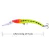 HENGJIA 1pc Minnow Fishing Lure Wobbler 3D Eyes Bionic Bass Pike Bait Fishing Tackle