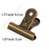 1.97 Inch/5cm Vintage Bronze Metal Clip Bronze Document Storage Ticket Clip  Office