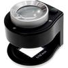 PhoenixLoupe LED Stripe Magnifier, Linen Tester, Stand Magnifier [30x Magnification] for Measuring Fabric Threads  Two Measuring Points (0.5mm and