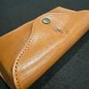 Used Genuine leather/Polo Ralph Lauren leather glasses case sunglasses case brown