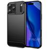 Case for iPhone 17 Pro - BOOLING - Shockproof Soft TPU Protection Black Carbon Fiber Pattern