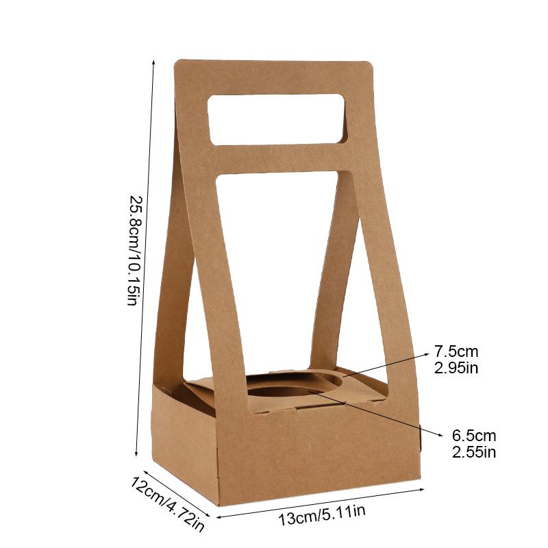 3/5 шт. Портативная коробка для цветов из крафт-бумаги, корзина для букета роз, упаковка для подарков на свадьбу, день рождения, вечеринку, украшение для дома