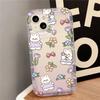 Цветочный кролик для чехла на мобильный телефон iPhone17promax 16 Apple 12 все включено 14/13 маленький свежий 15