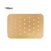 100 шт. с отверстиями Бумажные одноразовые вкладыши для еды Пекарская маслостойкая бумага Пароварка