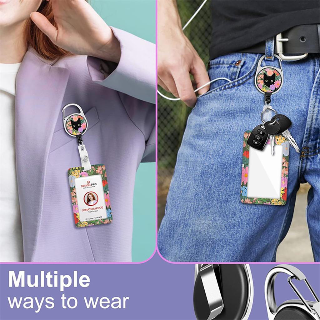 Держатель для удостоверения личности Yousheng с ремешком для учителя, вертикальным ремешком для бейджа и брелком для медсестер, учителей, сотрудников службы безопасности