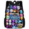 Мультяшный Школьный Рюкзак Blox Fruits для Детей с Сумкой через Плечо Пеналами Школьные Сумки для Мальчиков Девочек Лучший Подарок