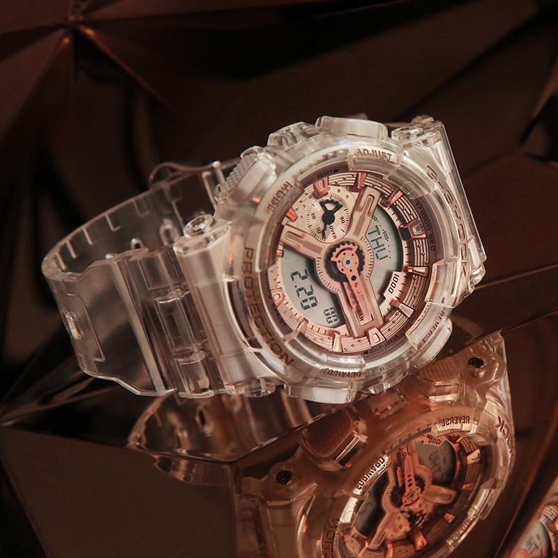 Casio Часы серии-GAGMA модные и энергичные уличные двойной дисплей водонепроницаемые и ударопрочные механизм кварцевый механизм GA-110LS-7AGMA-S110SR-7A