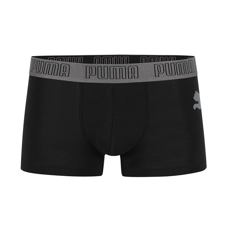 Puma Solid Color Logo Print Sports Casual Boxer Briefs Men Underwear Black 701220208-001