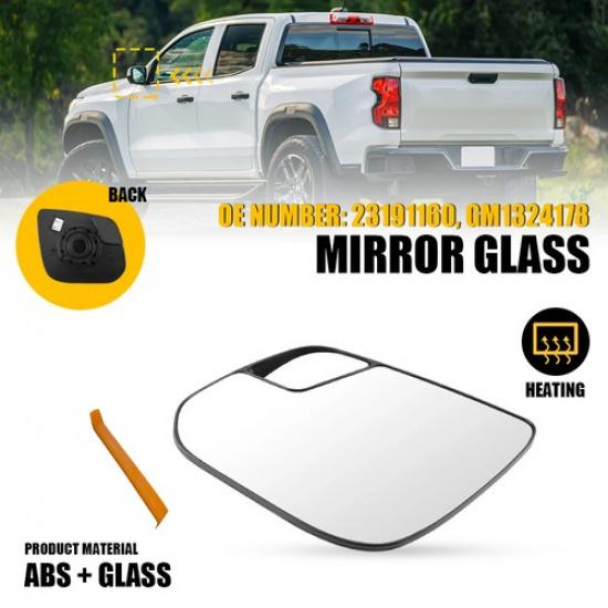 Driver Side Mirror Glass For 2015- Chevrolet Colorado 2018- GMC Canyon