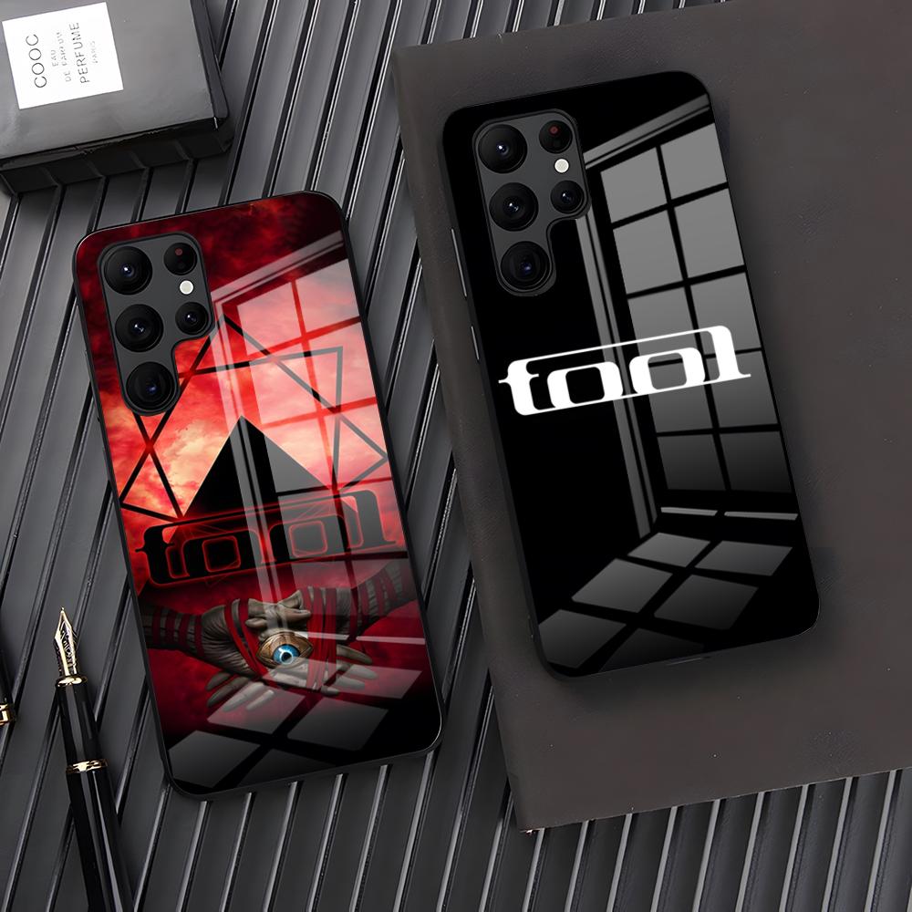 Чехол для телефона Rock Band T-TOOL для Samsung A25 A13 A33 5G A54 A36 A35 A56 A52 A14 Ударопрочная стеклянная крышка