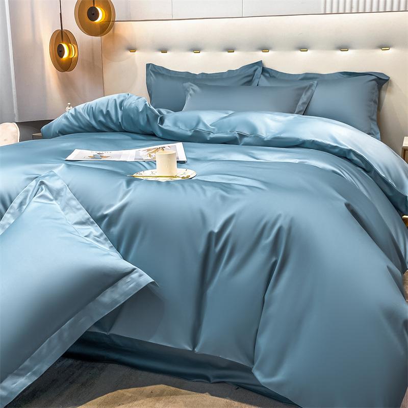 High-end Class A Maternal and Infant Grade Xinjiang Long-staple Cotton 4pcs Set, Pure Cotton Bed Sheet, Cotton Quilt Cover, Bed Hat 3pcs Set