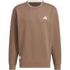 Mall Logo Sweat Series Loose Fit Sports Crew Neck Pullover Long Sleeve Sweatshirt Men Sweatshirt Brown JM3411