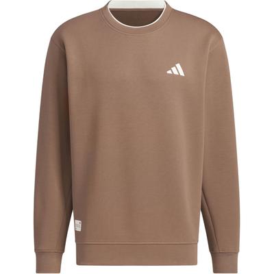 Mall Logo Sweat Series Свободный спортивный свитер с круглым вырезом и длинным рукавом, мужская толстовка коричневого цвета JM3411