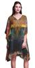 Beach Kaftan Bikini Cover Up Women Midi Dress Short Caftan-4X-5X