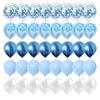 20/40Pcs Balloons Set Agate Marble Metallic Confetti Balloon for Kids Birthday Party Baby Shower Graduation Decoration Wedding