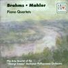 CD PRO ARTE QT, GUSTAV MAHLER; JOHANNE - Piano Quartets  74321654242 Arte Nova Class 2000 Europe Classical Used