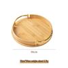 WY Simple Bamboo Round Serving Tray