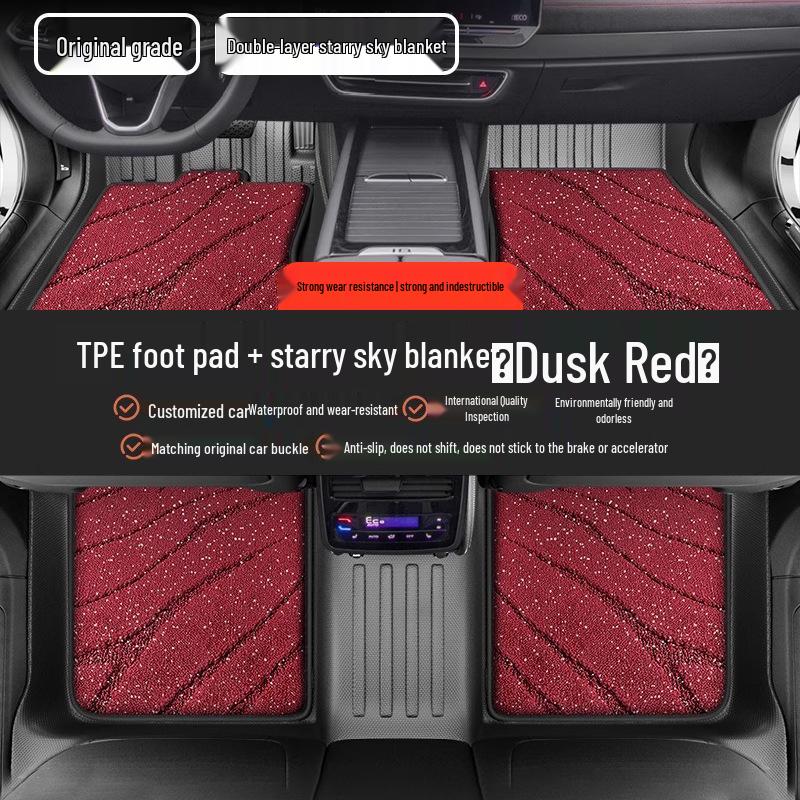 TPE All-Weather Floor Mats for Buick: Envision PLUS, Regal, LaCrosse, Excelle e5, Verano, Blue 6