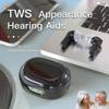 OTC Mini TWS Hearing Aid Rechargeable Hearing Aids with Battery Display For Deafness Voice Amplifier Device Goodmi 970 Black Color Sounds Amplifier